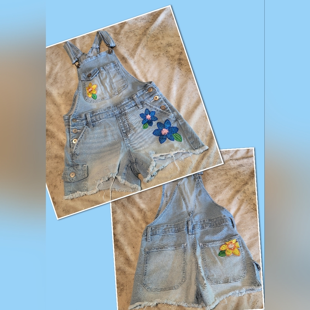 Overall shorts